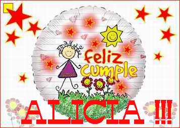 FELIZ CUMPLE ALICIA